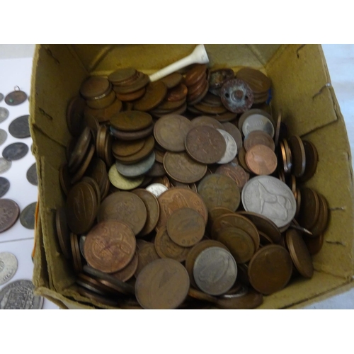 218 - A box of interesting old coins.