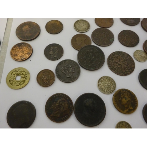 218 - A box of interesting old coins.