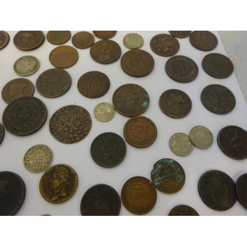 218 - A box of interesting old coins.