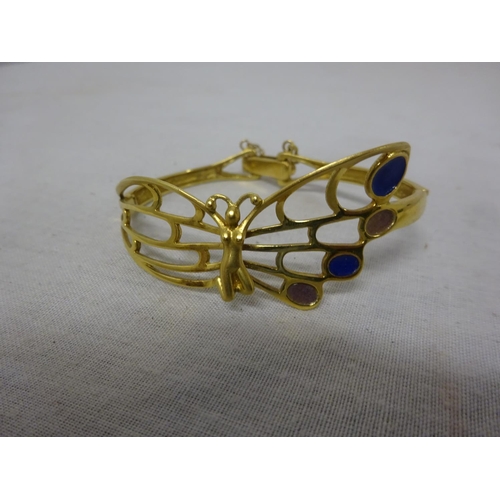 225 - 18ct gold bangle.