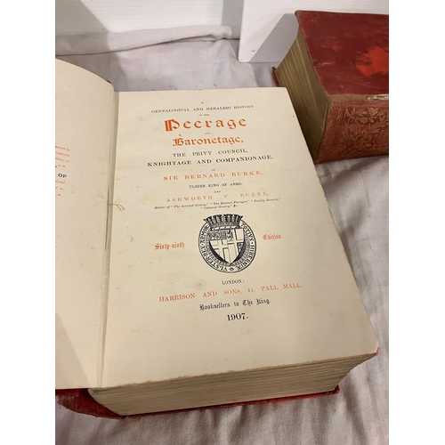 320 - Burkes Landed of Gentry for 1907 and 1937 together with the County Families of the United Kingdom by... 