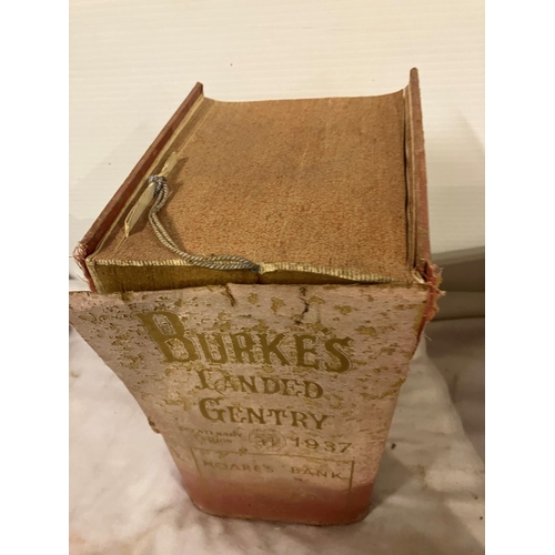 320 - Burkes Landed of Gentry for 1907 and 1937 together with the County Families of the United Kingdom by... 