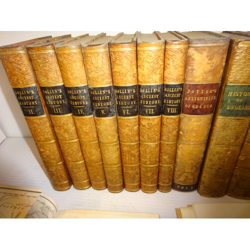 325 - A Classical Dictionary by J. Lempriere; plus M. Rollin's The Ancient History, 8 vols; plus John Pott... 