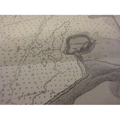 352 - Queenstown, Port of Cork and Kinsale Harbour - two large old detailed maps.