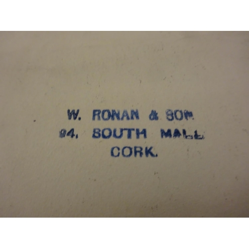 352 - Queenstown, Port of Cork and Kinsale Harbour - two large old detailed maps.