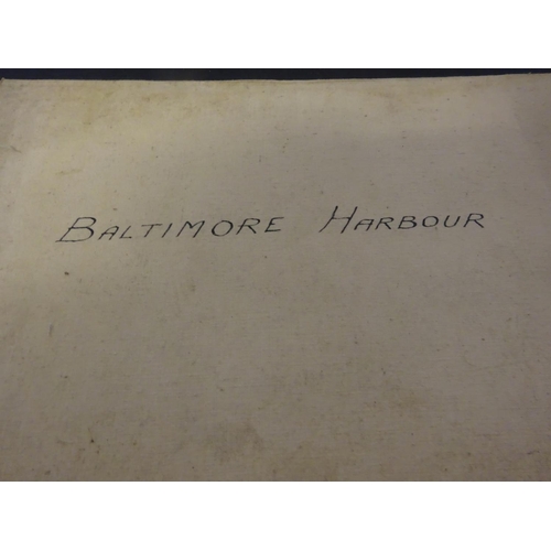 353 - Baltimore Harbour; Long Island and Baltimore Bays - Two old linen backed maps. (2)