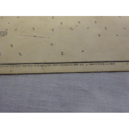 353 - Baltimore Harbour; Long Island and Baltimore Bays - Two old linen backed maps. (2)