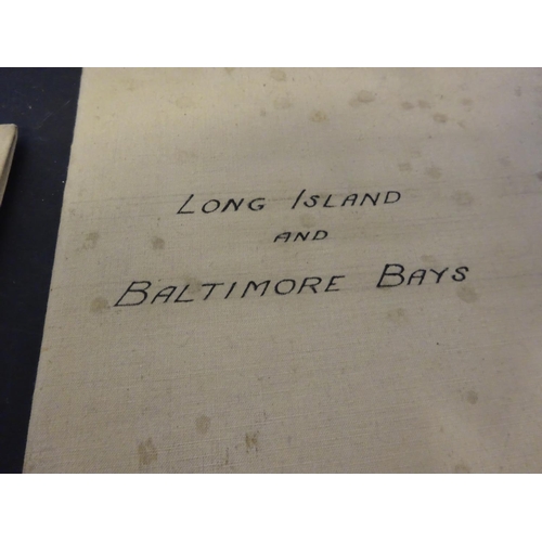 353 - Baltimore Harbour; Long Island and Baltimore Bays - Two old linen backed maps. (2)