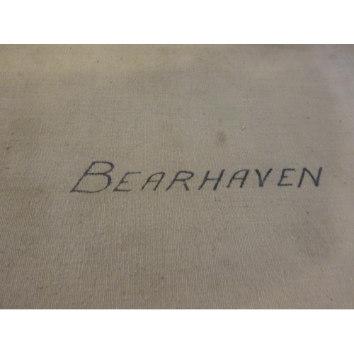 355 - Bearhaven - Large old linen backed map.