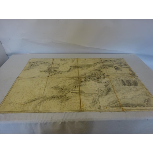 356 - Kenmare River - Large old linen backed map.