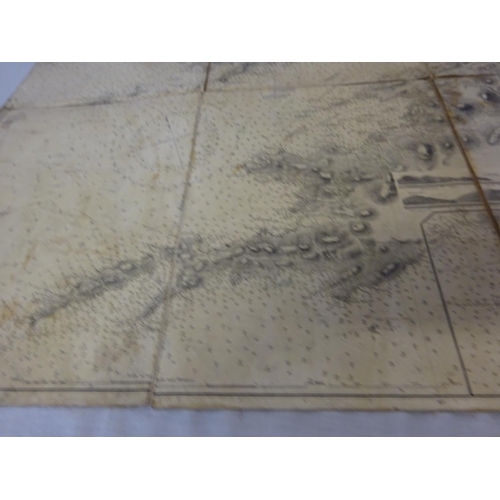 356 - Kenmare River - Large old linen backed map.