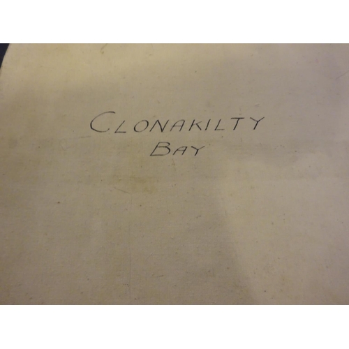 359 - Clonakilty Bay - Large old linen backed map.