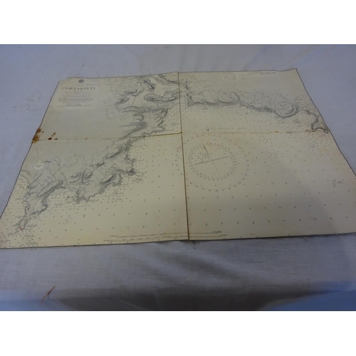 359 - Clonakilty Bay - Large old linen backed map.