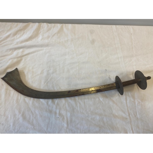 436 - Two Kora swords, Nepal/North India in need of some restoration. L. 67cm & 60cm.