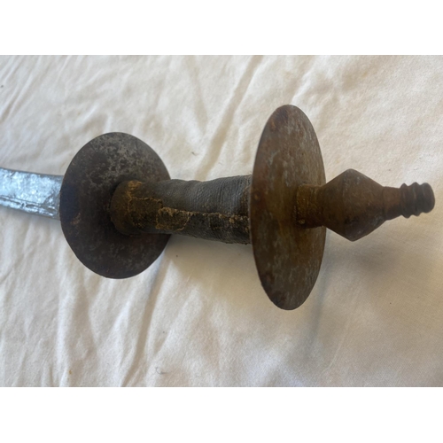 436 - Two Kora swords, Nepal/North India in need of some restoration. L. 67cm & 60cm.