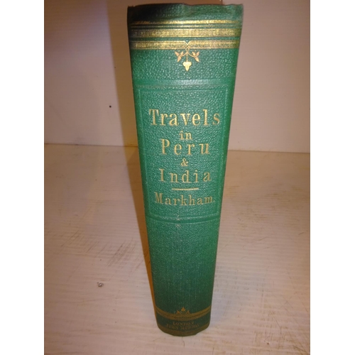 466 - Clements R. Narkham, Travels in Peru and India, 1962.