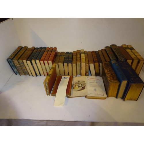 477 - Collection of leather bound English Literature.