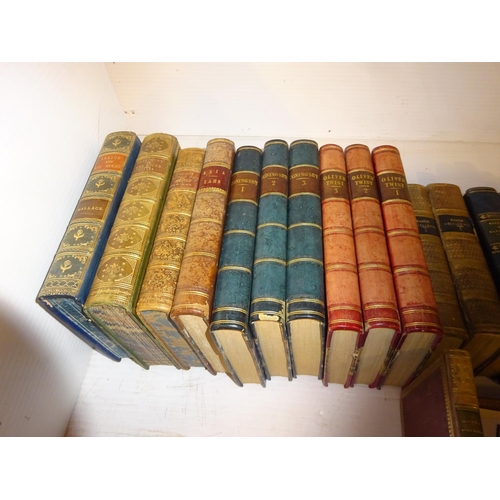 477 - Collection of leather bound English Literature.