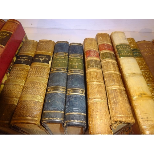 477 - Collection of leather bound English Literature.