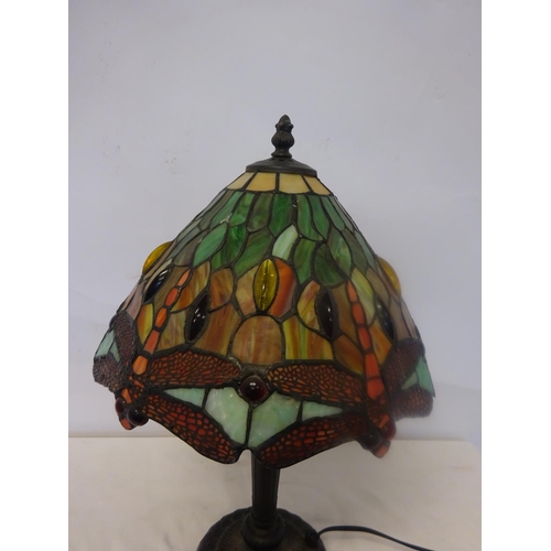 73 - Tiffany style side lamp.