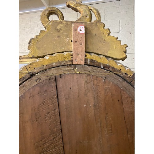 130 - A fine pair of antique Cork convex mirrors, each one with large rope twist circular frames and reede... 