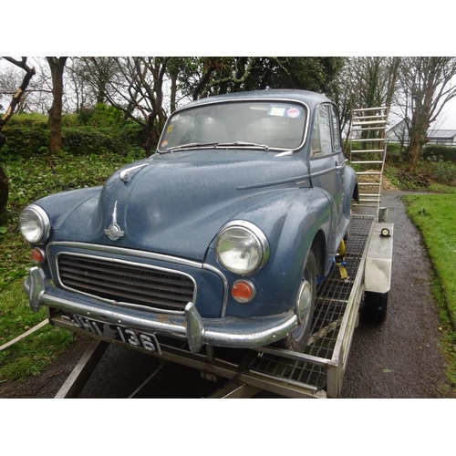 1 - A 1961 Morris Minor (1000) 4 door car, 55,000 miles (with the Peare family all its life). 
No collec... 