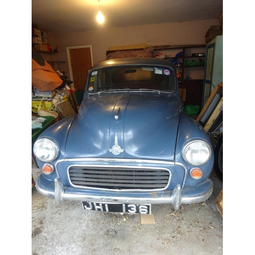 1 - A 1961 Morris Minor (1000) 4 door car, 55,000 miles (with the Peare family all its life). 
No collec... 