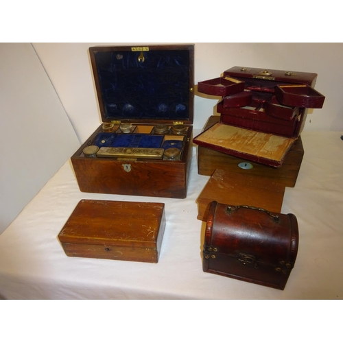 A collection of Victorian and later boxes.