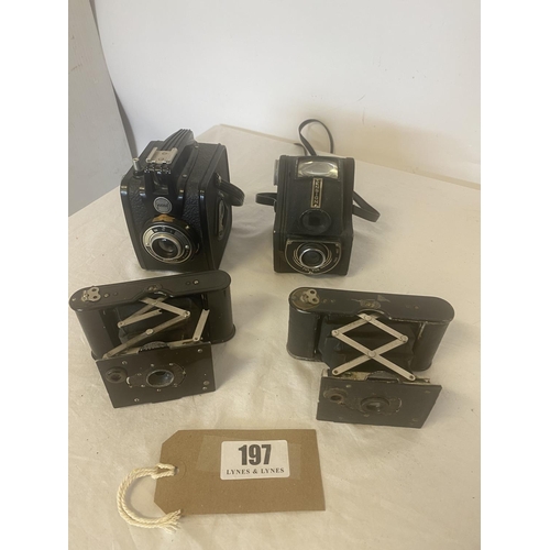 197 - Two Vest Pocket Kodak cameras.