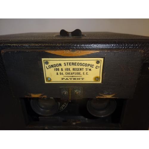 203 - An old London Stereoscopic camera.