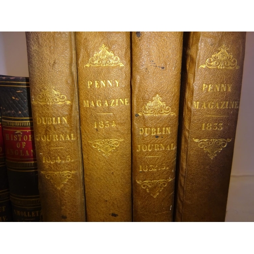 213 - History of England, 5 vols together with the Dublin Penny Journal 1832 - 1835, 4 vols.