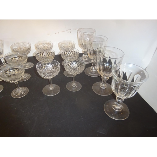 22 - Large quantity of glass ware - wine, brandy glasses, etc.