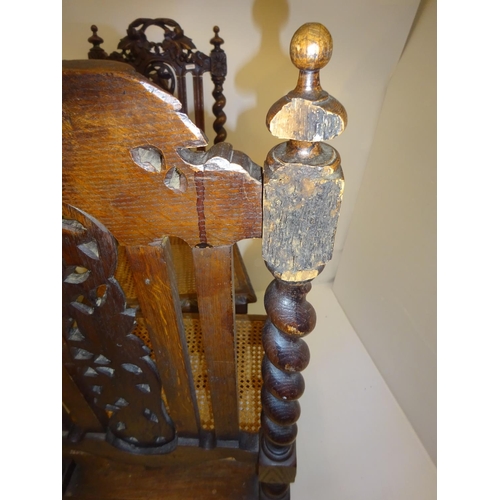 246 - Two Victorian oak hall chairs, 3 kitchen chairs, child's bentwood chair and 2 bedroom chairs.