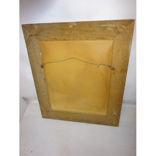 309 - Antique gilt framed hall mirror (possibly Murano). H. 95cm x 80cm.