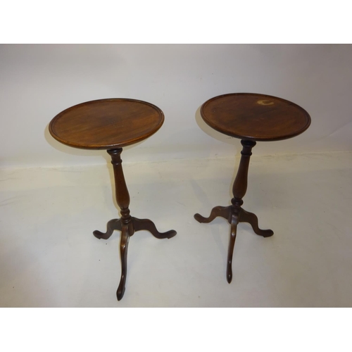 322 - Pair of mahogany wine tables.