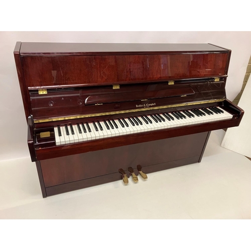 100 - Kohler & Campbell - A very good upright overstrung piano. W. 146cm, H. 109cm, D. 56cm approx.