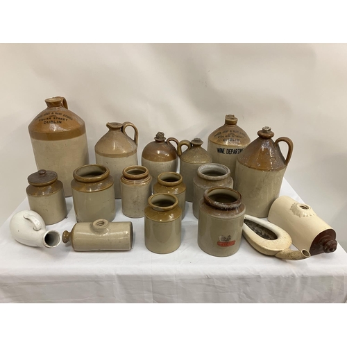 16 - A large quantity of old earthenware jars.