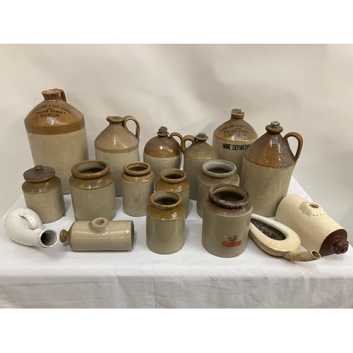 16 - A large quantity of old earthenware jars.