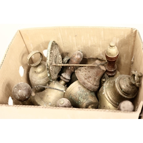 23 - Large quantity of brass bells - 2 boxes.