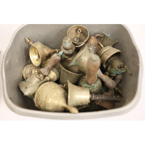 23 - Large quantity of brass bells - 2 boxes.