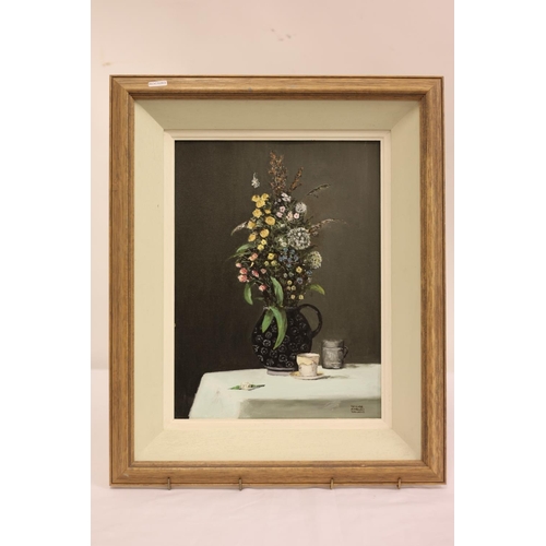 253 - Terence Attridge Williams,
Still Life,
Oil on board,
Signed,
40cm x 30cm.