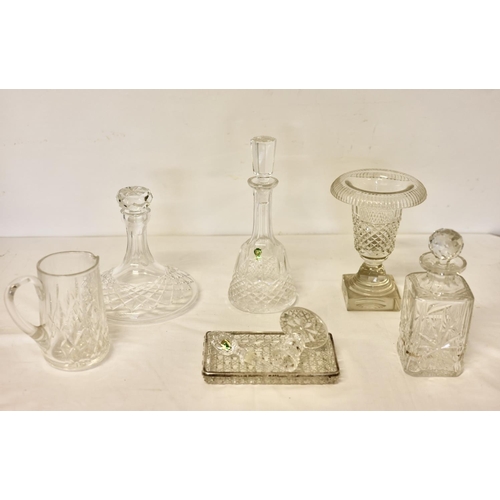 262 - Lot of Waterford and other glassware - decanters, etc.