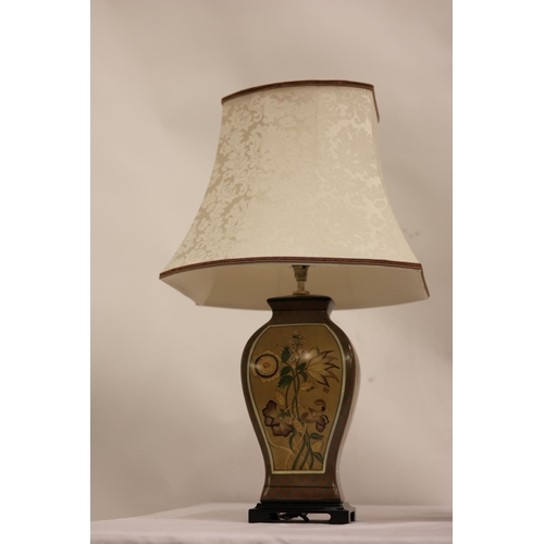 272 - Two decorative side lamps and shades.