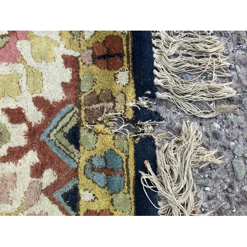 286 - Connemara made rug. (1 cut on it, see photo) 300cm x 200cm approx.