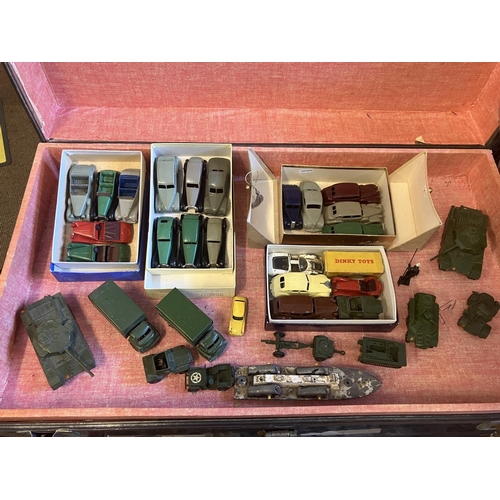 357 - Dinky toy collection including a boxed Austin-Healey 100's sports.