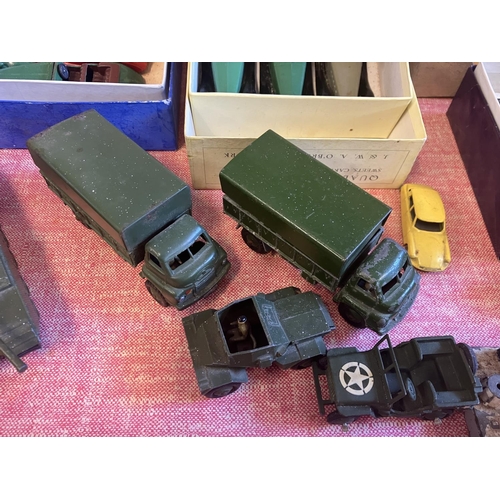 357 - Dinky toy collection including a boxed Austin-Healey 100's sports.