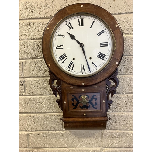 45 - Antique American 8 day wall clock. AF.