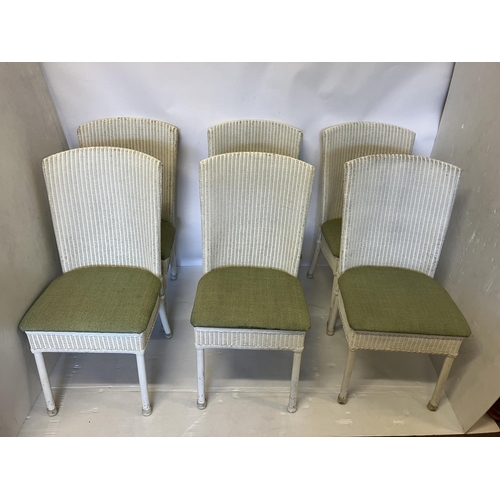 54 - Lloyd Loom - A set of 6 dining chairs.