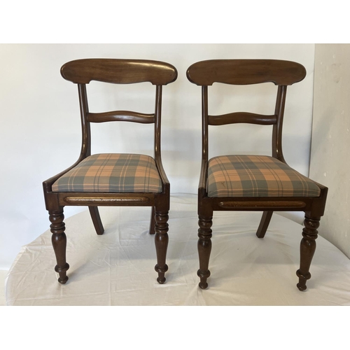 83 - Pair of Victorian mahogany side chairs.