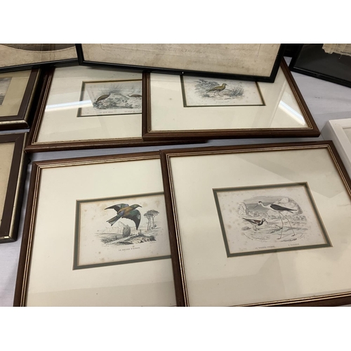 124 - A quantity of framed engravings and etchings including an early view of Waterford.